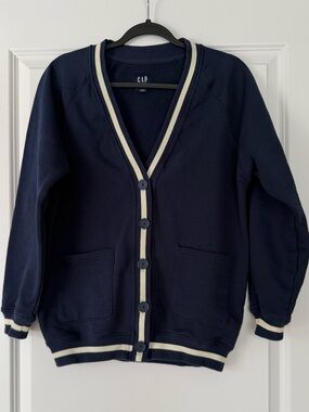 GAP Black Textured Fleece Jacket